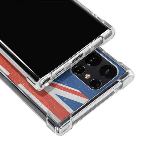 Australia Flag Distressed Galaxy S22 Ultra Clear Case